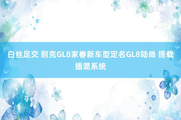 白丝足交 别克GL8家眷新车型定名GL8陆尚 搭载插混系统