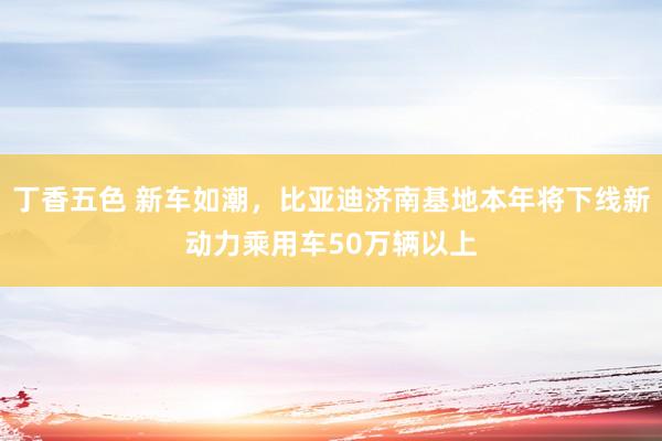 丁香五色 新车如潮，比亚迪济南基地本年将下线新动力乘用车50万辆以上