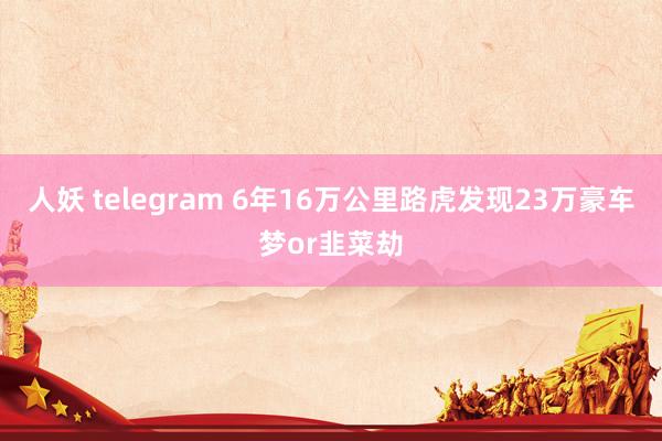 人妖 telegram 6年16万公里路虎发现23万豪车梦or韭菜劫