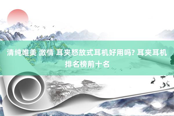 清纯唯美 激情 耳夹怒放式耳机好用吗? 耳夹耳机排名榜前十名