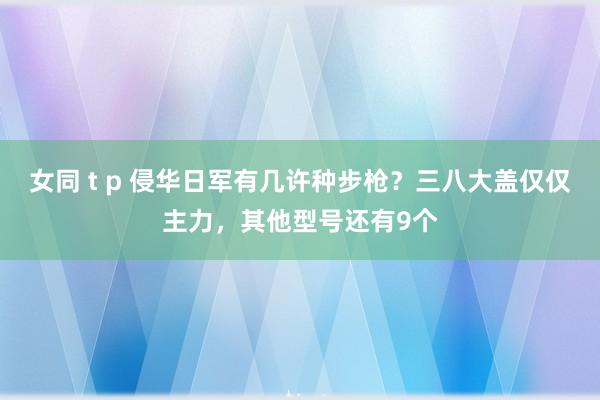 女同 t p 侵华日军有几许种步枪？三八大盖仅仅主力，其他型号还有9个