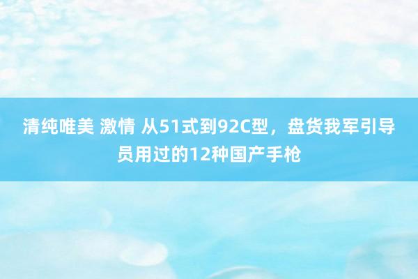 清纯唯美 激情 从51式到92C型，盘货我军引导员用过的12种国产手枪